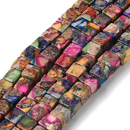 Natural Imperial Jasper Beads Strands G-A175A-6mm-05-1