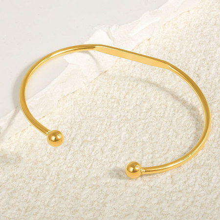 304 Stainless Steel Cuff Bangles IL3957-2-1