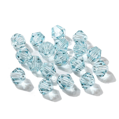 Transparent Imitation Austrian Crystal Glass Beads GLAA-L048-01-1