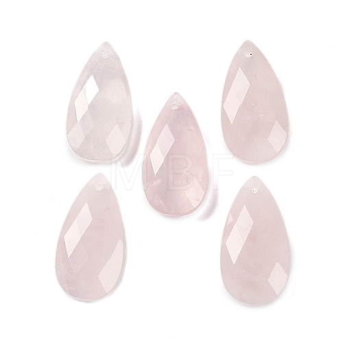 Natural Rose Quartz Pendants G-C140-05L-1