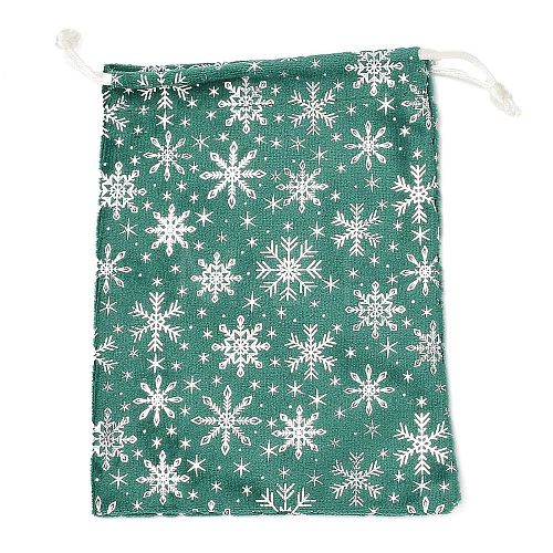 Silver Stamping Christmas Velvet Storage Bags ABAG-Q053-01B-03F-1