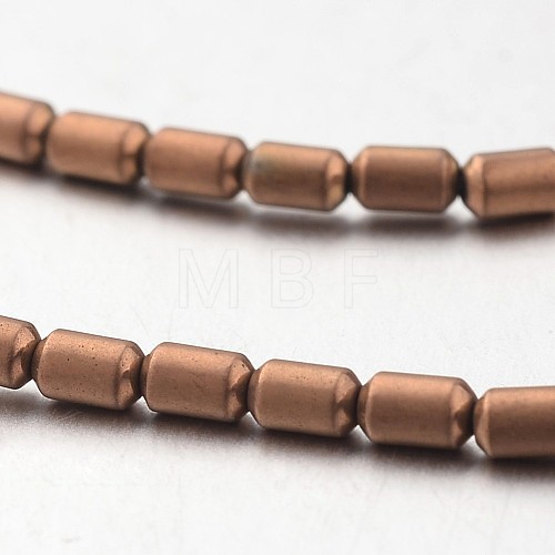 Electroplate Non-magnetic Synthetic Hematite Bead Strands G-F300-39-F08-1