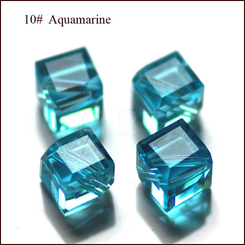 Imitation Austrian Crystal Beads SWAR-F069-6x6mm-10-1