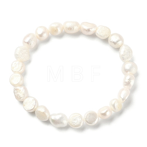 Natural Pearl Beaded Stretch Bracelets BJEW-JB09492-1