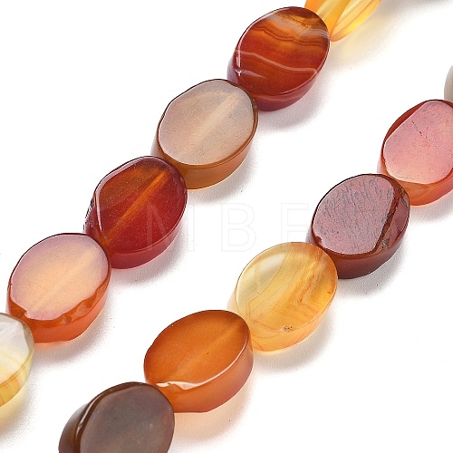 Natural Red Agate Beads Strands G-P559-B01-01-1