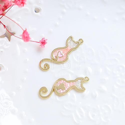 Alloy Enamel Pendants INS-PW0002-06A-01-1