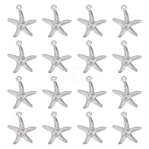 100Pcs 316 Surgical Stainless Steel Pendants STAS-SC0004-45-1