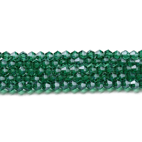Transparent Electroplate Glass Beads Strands EGLA-A039-T3mm-A10-1