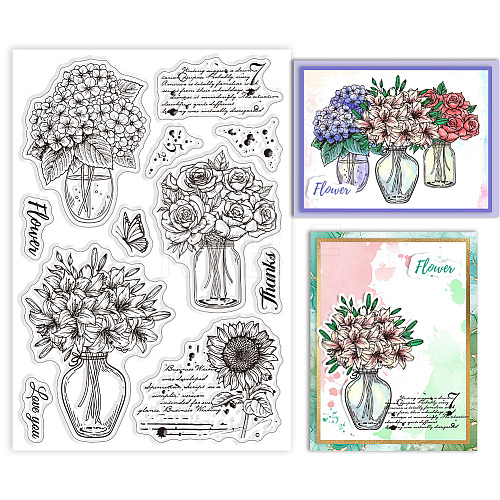 Custom PVC Plastic Clear Stamps DIY-WH0448-0572-1