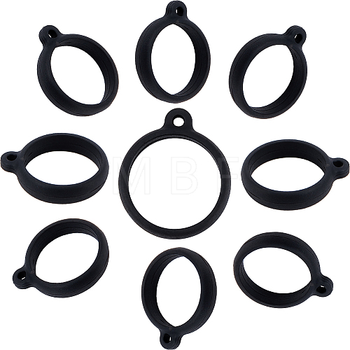 Gorgecraft 60Pcs Anti-Lost Silicone Pendant SIL-GF0001-48-1