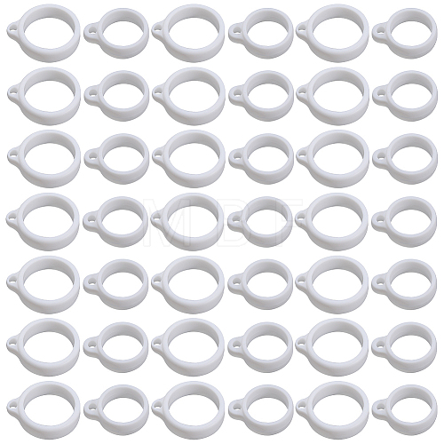 Gorgecraft 60Pcs 2 Style Silicone Pendant SIL-GF0001-43C-1