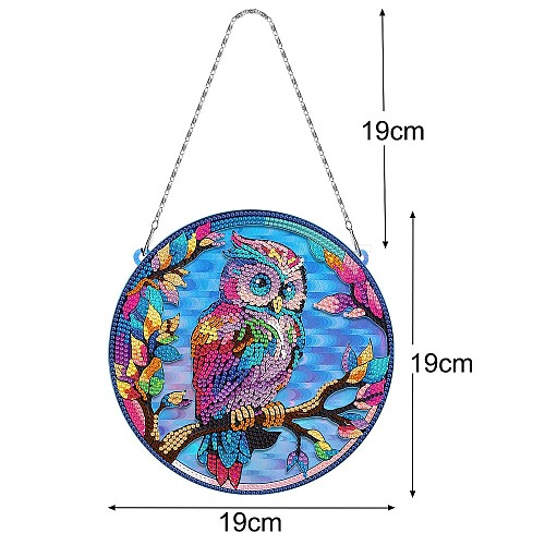 DIY Diamond Painting Hanging Pendants Decoraation Kits PW-WG8D040-01-1