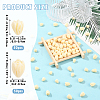 100Pcs 2 Styles Dyed Synthetic Coral Jasmine Flower Beads CORA-SZ0001-01-2