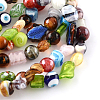 Mixed Shapes Handmade Lampwork Bead Strands LAMP-R132-01-1