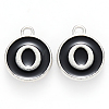 Platinum Plated Alloy Charms LS-ENAM-S118-02O-P-1