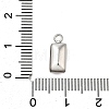304 Stainless Steel Rhinestone Pendants STAS-Z125-12I-P-3