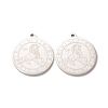 Non-Tarnish 304 Stainless Steel Pendants STAS-A074-03J-P-2