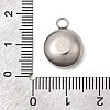 12Pcs Birthstone Theme 304 Stainless Steel Pendants STAS-G082-17P-4