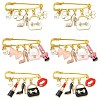 6Pcs 3 Style Steel Brooches JEWB-CJ00006-1
