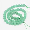 Round Natural Green Aventurine Bead Strands G-L448-19-8mm-2