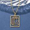 304 Stainless Steel Necklace LS-NJEW-D330-01G-03-5