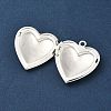 Heart Brass Locket Pendants KK-K414-12D-S-2