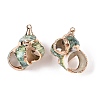 Natural Sea Shell Pendants X-SSHEL-N038-55-2