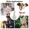 12Pcs 3 Styles Heart/Crown/Paw Print Alloy Pet Pendant Decorations HJEW-AB00742-7