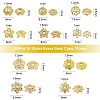100Pcs 10 Styles Brass Bead Caps KK-CJ0002-08-2