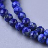 Natural Lapis Lazuli Beaded Necklaces NJEW-K114-A-A06-2