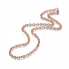 304 Stainless Steel Cable Chain Necklaces NJEW-H203-01RG-2