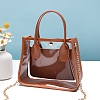 Clear PVC and PU Leather Bag PW-WGB52EE-03-1