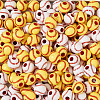 200Pcs 2 Colors Opaque Acrylic Round Beads SACR-BY0001-02-14