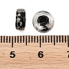 Luminous Handmade Foil Glass Beads LAMP-P020-01A-02-4