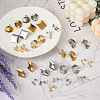 32Pcs 16 Style 304 Stainless Steel Stud Earring Findings STAS-CW0001-08-5