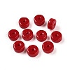 Opaque Solid Color Glass Beads X1-GLAA-N007-6x3mm-A08-1