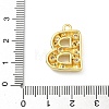 Brass Micro Pave Clear Cubic Zirconia Pendants KK-I476-02G-B-3