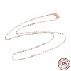 925 Sterling Silver Cable Chains Necklace for Women STER-I021-05RG-4