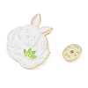 Bunny Zinc Alloy Enamel Brooch JEWB-C034-07D-G-3