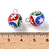 Alloy Enamel Pendants AL-CBAEAA8-12-3