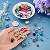 100Pcs Glass Sew on Rhinestones GLAA-TA0004-45-7