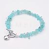 Natural Apatite Beaded Bracelets BJEW-JB02681-02-1