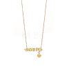 304 Stainless Steel Micro Pave Cubic Zirconia Pendant Necklaces NJEW-OY002-42G-3