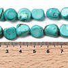 Dyed & Heated Natural Howlite Beads Strands G-B161-B06-5
