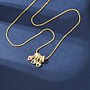 Brass Pave Colorful Cubic Zirconia Pendant Box Chain Adjustable Slider Necklaces NJEW-D348-03E-G-2