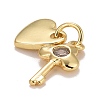 Cubic Zirconia Pendants KK-E275-15G-3