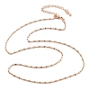 Brass Link Chain Necklaces for Women NJEW-D302-46RG-4