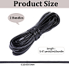 2 Bundles Flat PU Leather Braided Cord OCOR-CL0001-18C-2