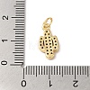 Rack Plating Brass & Cubic Zirconia Pendants KK-L216-063G-3