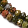 Natural Unakite Beads Strands G-D347-B08-4